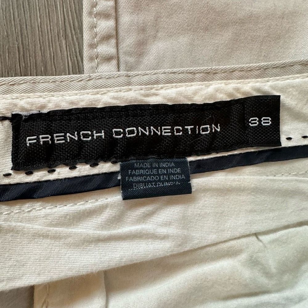 French Connection Cream Men’s Size 38 Cotton Chinos - Picture 6 of 12